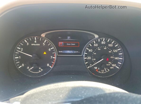 5N1DR2MN9JC667377 2018 NISSAN PATHFINDER White Вид щитка приладів