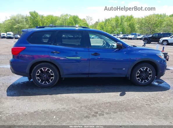 5N1DR2MN9KC637376 2019 NISSAN PATHFINDER Dark Blue Вид задньої частини салону