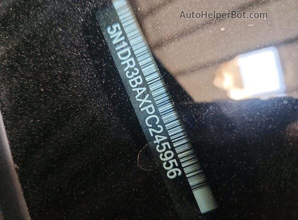 5N1DR3BAXPC245956 2023 NISSAN PATHFINDER Black Vista interior de 360 grados