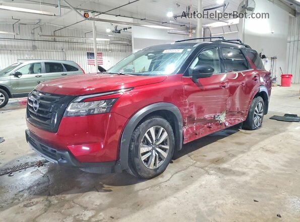 5N1DR3CC3PC275655 2023 NISSAN PATHFINDER Красный Передняя левая четверть