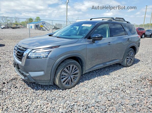 5N1DR3CD3PC225413 2023 NISSAN PATHFINDER Gray წინა მარცხენა ხედი სამი მეოთხედიდან