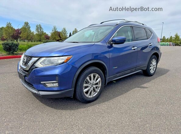 5N1ET2MV3HC813398 2017 NISSAN ROGUE Blue Հետևի ձախ