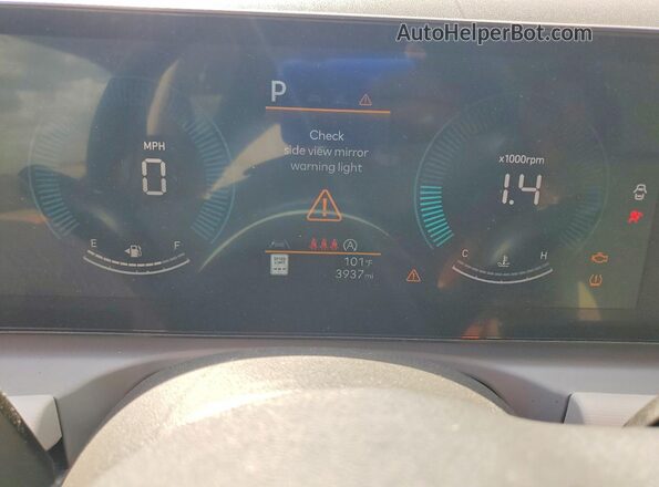 5NMJA3DEXTH656137 2026 HYUNDAI TUCSON Black Instrument cluster view