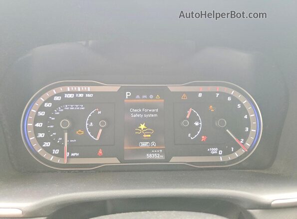 5NMJB3AE9PH242368 2023 HYUNDAI TUCSON Black Widok zestawu wskaźników