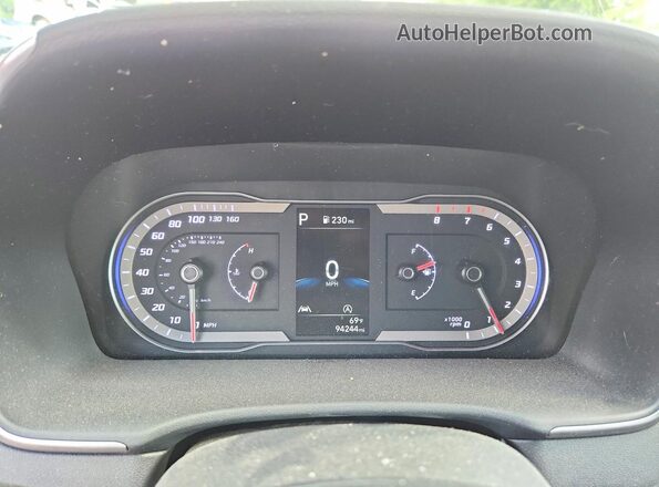 5NMJBCAE3NH012001 2022 HYUNDAI TUCSON Белый Вид щитка приборов