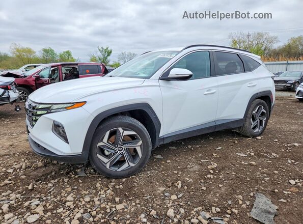 5NMJCCAE8NH153210 2022 HYUNDAI TUCSON Белый Передняя левая четверть