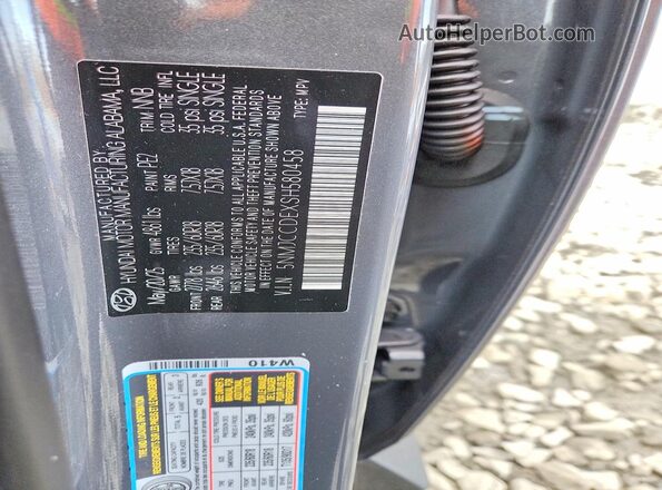 5NMJCCDEXSH580458 2025 HYUNDAI TUCSON Серый Панорамный вид салона 360°