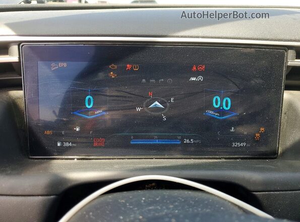 5NMJECAE9PH227554 2023 HYUNDAI TUCSON Серый Вид щитка приборов