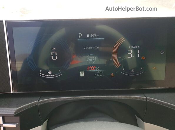 5NMP14GL0TH165943 2026 HYUNDAI SANTA Gray Instrument cluster view