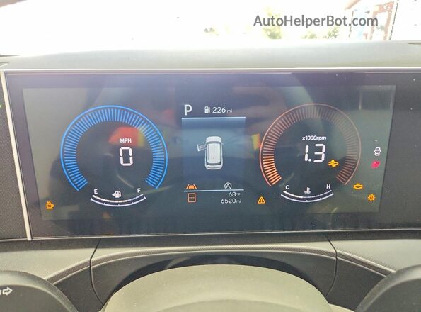 5NMP14GL7TH182884 2026 HYUNDAI SANTA Белый Вид щитка приборов