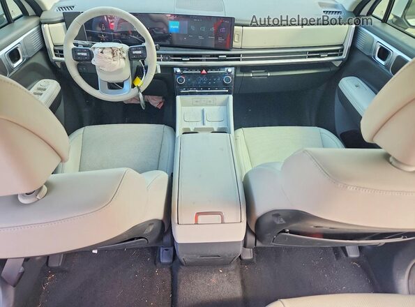 5NMP24GL1SH104029 2025 HYUNDAI SANTA White წინა პანელის ხედი