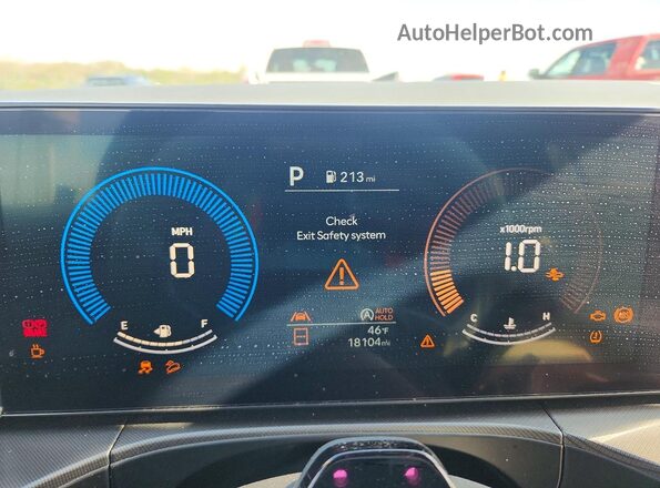 5NMP2DGL4RH040630 2024 HYUNDAI SANTA White Instrument cluster view