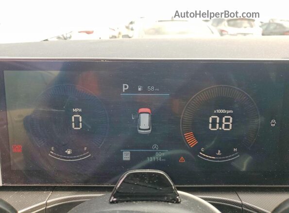 5NMP2DGL6RH020993 2024 HYUNDAI SANTA Silver Widok zestawu wskaźników