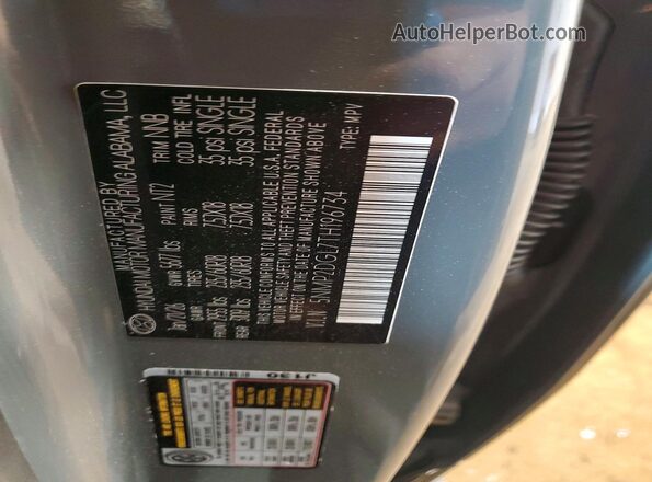 5NMP2DGL7TH196734 2026 HYUNDAI SANTA Gray Панорамний вид салону 360°