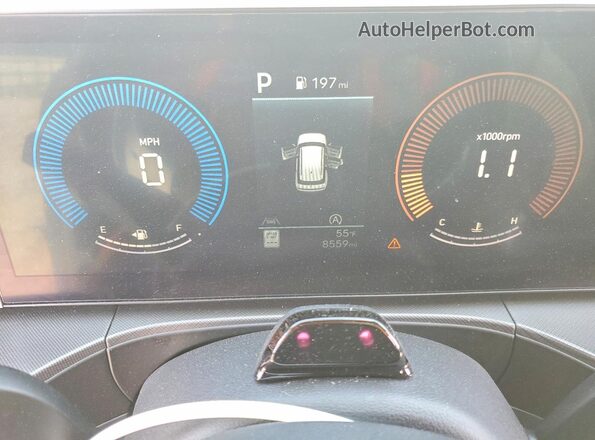 5NMP3DGL7RH033636 2024 HYUNDAI SANTA White Вид щитка приладів
