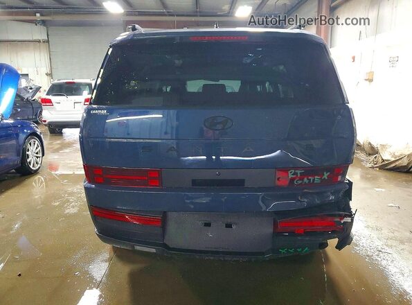 5NMP3DGL8SH147280 2025 HYUNDAI SANTA Blue Widok z tyłu