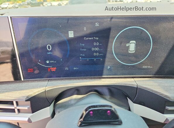 5NMP44GL7RH033679 2024 HYUNDAI SANTA Gray Vista del cuadro de instrumentos