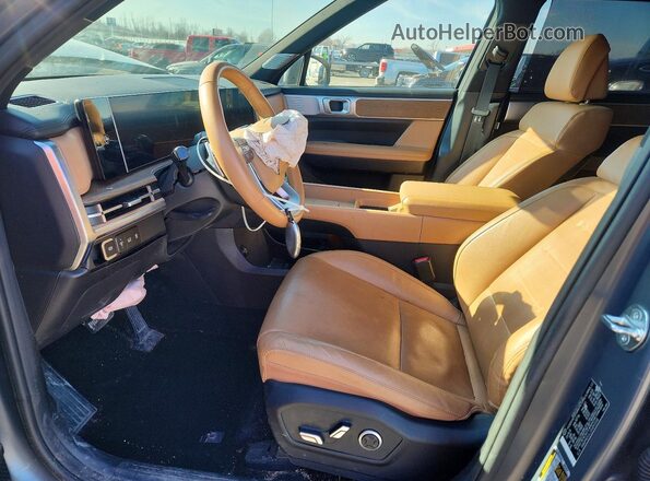 5NMP4DGL2SH093598 2025 HYUNDAI SANTA Gray Vista interior delantera