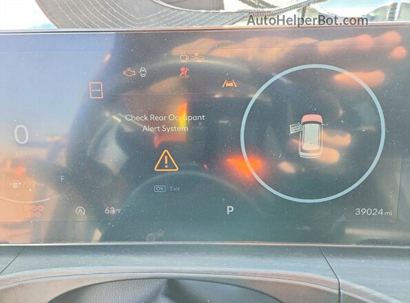 5NMP4DGLXRH015693 2024 HYUNDAI SANTA Gray Instrument cluster view