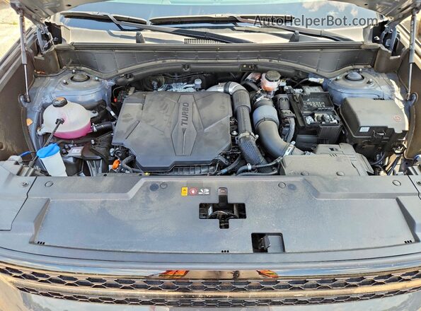 5NMP54GL1SH113997 2025 HYUNDAI SANTA Charcoal Vista del compartimento del motor