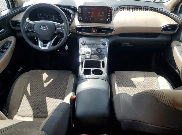 5NMS14AJ5MH329321 2021 HYUNDAI SANTA White Вид панелі приладів