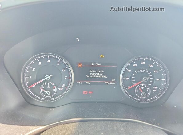 5NMS14AJ6MH339775 2021 HYUNDAI SANTA Gray Вид щитка приладів