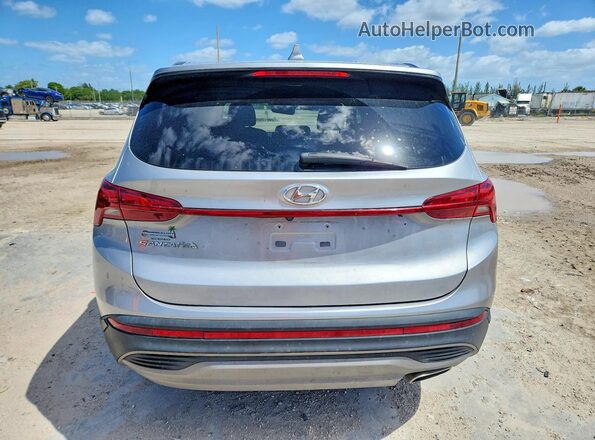 5NMS14AJ6MH339775 2021 HYUNDAI SANTA Gray Вид ззаду