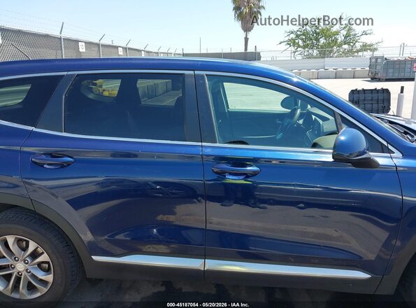 5NMS23AD1KH007970 2019 HYUNDAI SANTA FE Синий Вид задней части салона