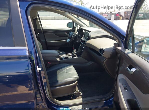 5NMS23AD1KH007970 2019 HYUNDAI SANTA FE Синий Вид салона спереди
