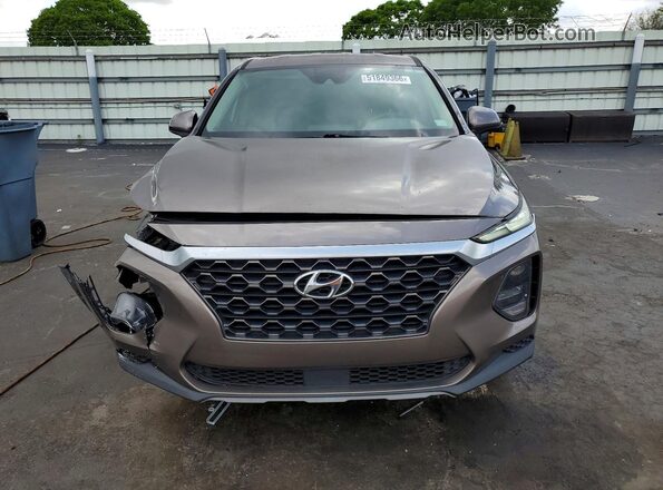 5NMS23AD1KH058630 2019 HYUNDAI SANTA Brown Widok z przodu