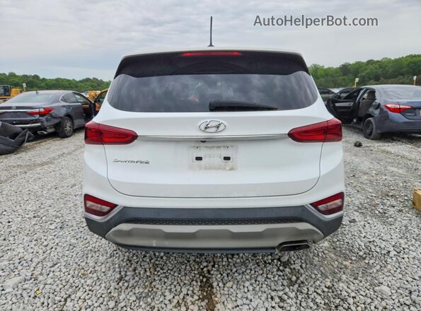 5NMS23AD2KH006519 2019 HYUNDAI SANTA White Вид ззаду