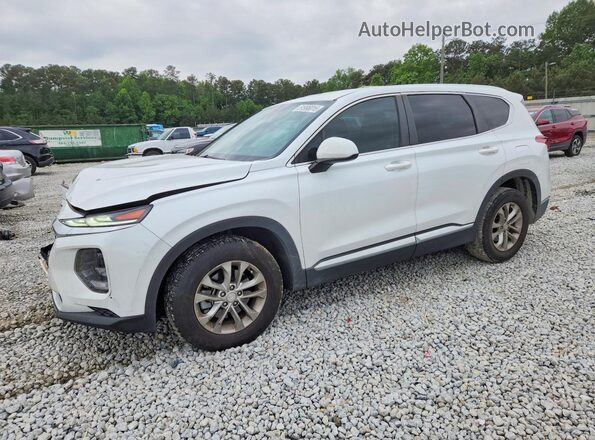 5NMS23AD2KH006519 2019 HYUNDAI SANTA White Передня ліва чверть