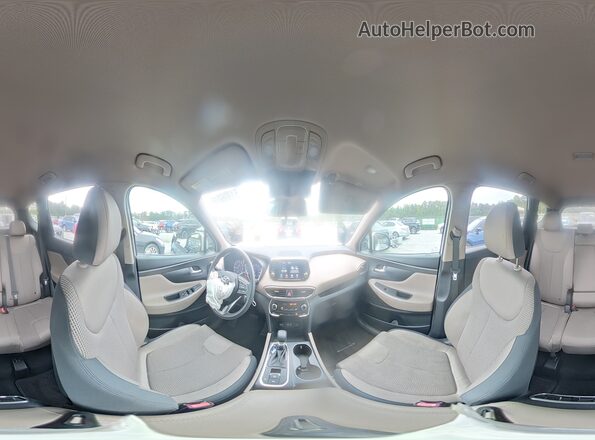 5NMS23AD2KH006519 2019 HYUNDAI SANTA White Панорамний вид салону 360°