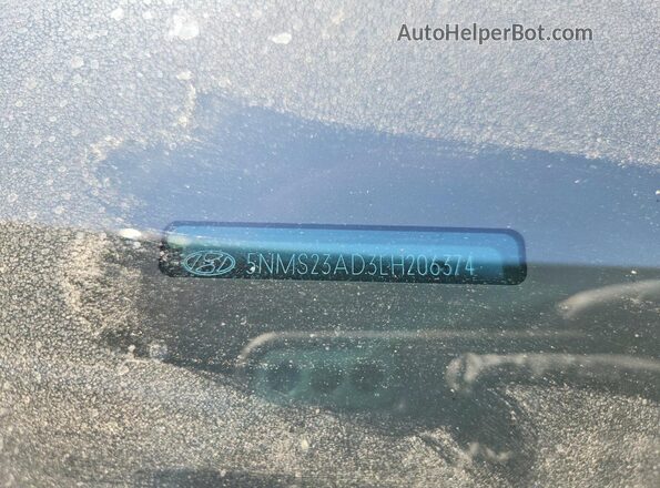 5NMS23AD3LH206374 2020 HYUNDAI SANTA Угольный Вид подкапотного пространства