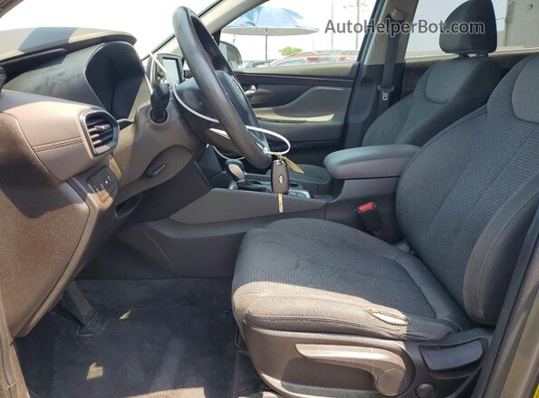 5NMS23AD5KH119428 2019 HYUNDAI SANTA Gray წინა სალონის ხედი