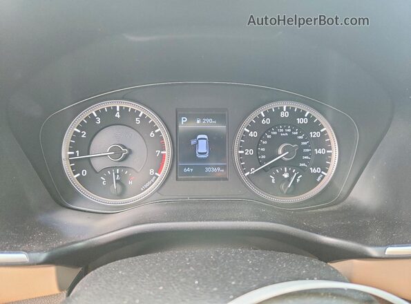 5NMS23AD5LH191456 2020 HYUNDAI SANTA Белый Вид щитка приборов
