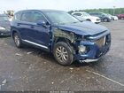 2019 Hyundai Santa Fe Se Blue vin: 5NMS23AD7KH064609