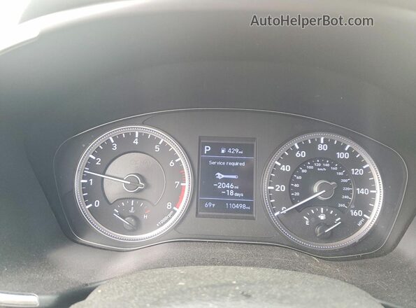 5NMS23AD8LH165501 2020 HYUNDAI SANTA Красный Вид щитка приборов