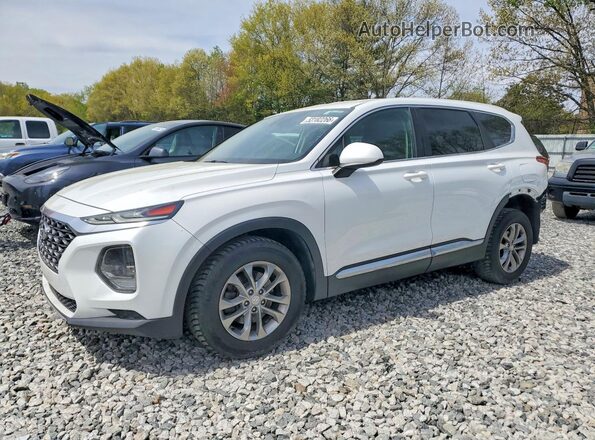 5NMS23AD9KH081122 2019 HYUNDAI SANTA Белый Передняя левая четверть