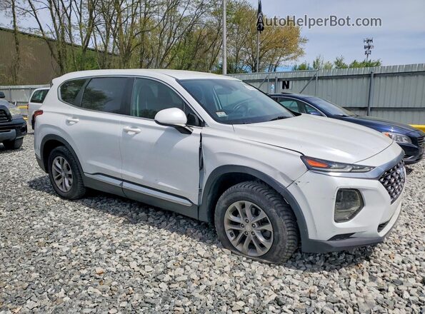 5NMS23AD9KH081122 2019 HYUNDAI SANTA Белый Передняя правая четверть