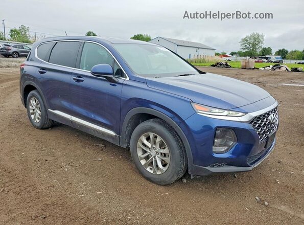 5NMS23AD9LH199589 2020 HYUNDAI SANTA Синий Передняя правая четверть