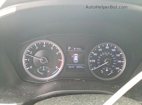 5NMS23AD9LH267888 2020 HYUNDAI SANTA Угольный Вид щитка приборов