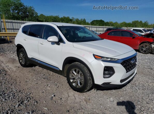 5NMS23ADXKH070226 2019 HYUNDAI SANTA White Передня права чверть