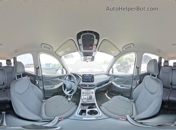 5NMS24AJ3NH418299 2022 HYUNDAI SANTA Черный Панорамный вид салона 360°