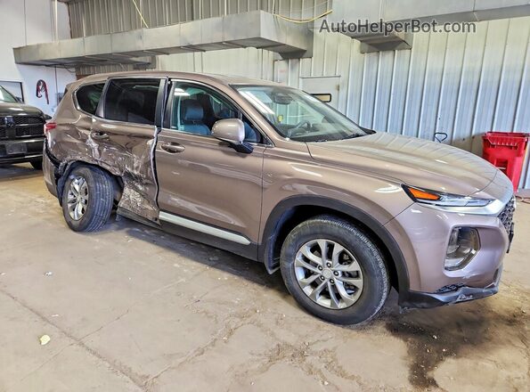 5NMS2CAD0KH110636 2019 HYUNDAI SANTA Желто-коричневый Передняя правая четверть