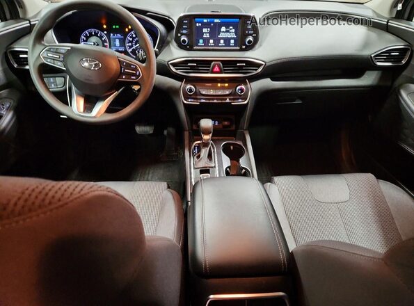 5NMS2CAD0KH110636 2019 HYUNDAI SANTA Желто-коричневый Вид панели приборов
