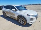 2019 Hyundai Santa Fe Se White vin: 5NMS2CAD0KH121720