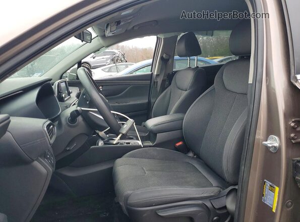 5NMS2CAD2KH013941 2019 HYUNDAI SANTA Желто-коричневый Вид салона спереди