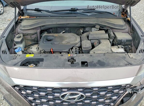 5NMS2CAD2KH013941 2019 HYUNDAI SANTA Желто-коричневый Вид подкапотного пространства