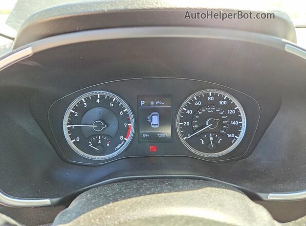 5NMS2CAD2LH178745 2020 HYUNDAI SANTA Gray Widok zestawu wskaźników